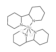 顺-双(2,2'-二吡啶基)二氯化钌(II)二水合物 结构式