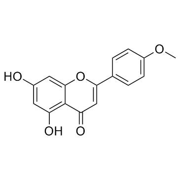 金合欢素 结构式