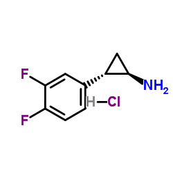 (1R,2S)-2-(3,4-二氟苯基)环丙胺盐酸盐 结构式