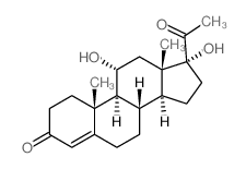 11α,17α-二羟基黄体酮 结构式
