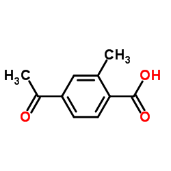 4-乙酰基-2-甲基苯甲酸 结构式