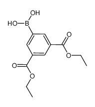 3,5-双(乙氧羰基)苯硼酸 结构式
