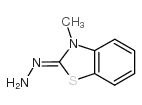 3-甲基-2-苯并噻唑酮腙盐酸盐合水合物 结构式