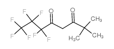 2,2-二甲基-6,6,7,7,8,8,8-七氟-3,5-辛二酮 结构式