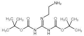2-(2-氨基乙基)-1,3-二-叔丁氧羰基-胍 结构式