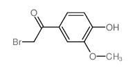 2-溴-1-(4-羟基-3-甲氧基苯基)乙酮 结构式