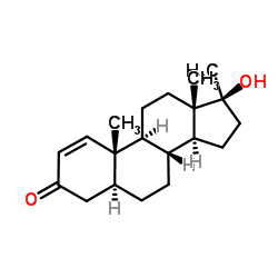 17alpha-甲基异睾酮 结构式