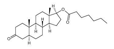 雄诺龙庚酸酯 结构式
