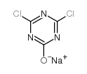 2,4-二氯-6-羟基-1,3,5-三嗪钠盐 结构式