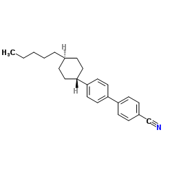 4-[4-(反-4-戊基环己基)苯基]甲腈 结构式