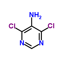 4,6-二氯-5-氨基嘧啶 结构式