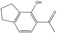 5-乙酰基-4-茚醇 结构式