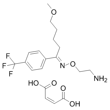 马来酸氟伏沙明 结构式