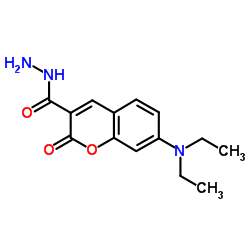 7-(二乙氨基)香豆素-3-甲酰肼 结构式