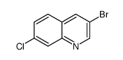 3-溴-7-氯喹啉 结构式
