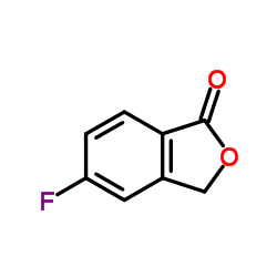 5-氟-1(3H)-异苯并呋喃酮 结构式