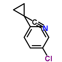 1-(4-氯苯基)-1-环丙甲腈 结构式