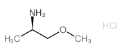 (R)-1-甲氧基丙烷-2-胺盐酸盐 结构式