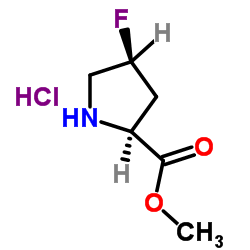 (2S,4s)-4-氟-2-甲氧基羰基吡咯烷盐酸盐 结构式