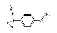 1-(4-甲氧基苯基)环丙甲腈 结构式