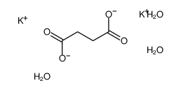 琥珀酸二钾三水合物 结构式