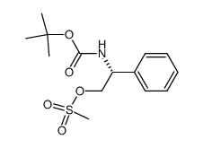 N-[(1R)-2-[(甲基磺酰基)氧基]-1-苯基乙基]氨基甲酸叔丁酯 结构式