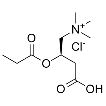 丙酰肉碱盐酸盐 结构式