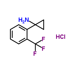 1-(2-(三氟甲基)苯基)环丙胺盐酸盐 结构式