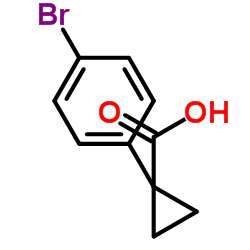 1-(4-溴苯基)环丙甲酸 结构式