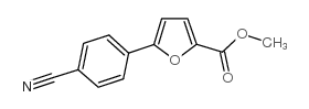 5-(4-苯腈)-2-糠酸甲酯 结构式