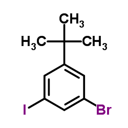 3-溴-5-碘-叔丁基苯 结构式