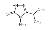 4-氨基-3-异丙基-1,2,4-三唑啉-5-酮 结构式