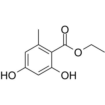 2,4-二羟基-6-甲基苯甲酸乙酯 结构式