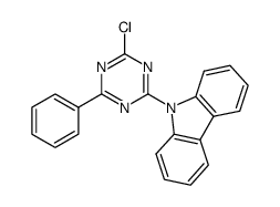 9-(4-氯-6-苯基-1,3,5-三嗪-2-基)-9H-咔唑 结构式