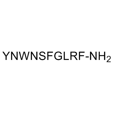 TYR-ASN-TRP-ASN-SER-PHE-GLY-LEU-ARG-PHE-NH2 结构式