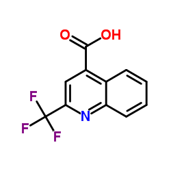 2-三氟甲基喹啉-4-羧酸 结构式
