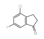 4-氯-6-氟茚-1-酮 结构式