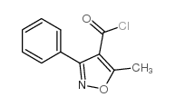 5-甲基-3-苯基-4-异唑甲酰氯 结构式