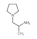 1-(1-吡咯烷)-2-丙胺 结构式