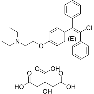 恩氯米芬柠檬酸盐 结构式
