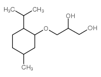 3-[[5-甲基-2-(1-甲基乙基)环己基]氧]-1,2-丙二醇 结构式