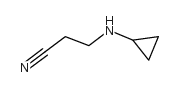 3-(环丙基氨基)丙腈 结构式