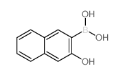 (3-羟基萘-2-基)硼酸 结构式