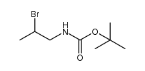 N-BOC-2-溴-1-丙胺 结构式