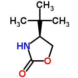 (S)-4-叔丁基-2-噁唑烷酮 结构式