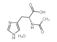 N-乙酰-L-组氨酸一水合物 结构式