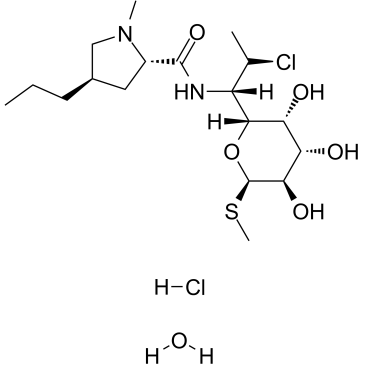克林霉素盐酸盐一水合物 结构式