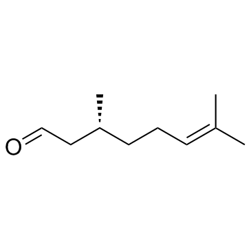 (+)-香茅醛 结构式