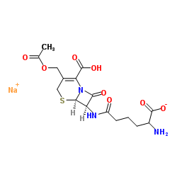 头孢菌素C钠盐 结构式