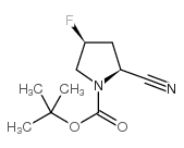 (2S,4S)-1-Boc-2-氰基-4-氟吡咯烷 结构式